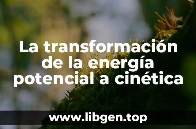 Ejemplos de la transformación de la energía potencial a cinética
