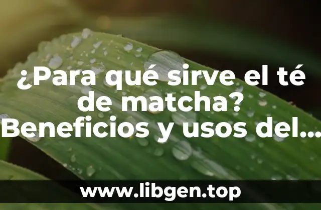 Orígenes y preparación del té de matcha