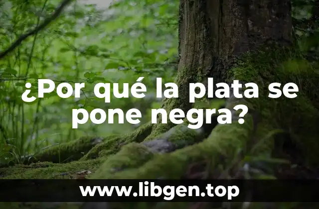 ¿Por qué la plata se pone negra?