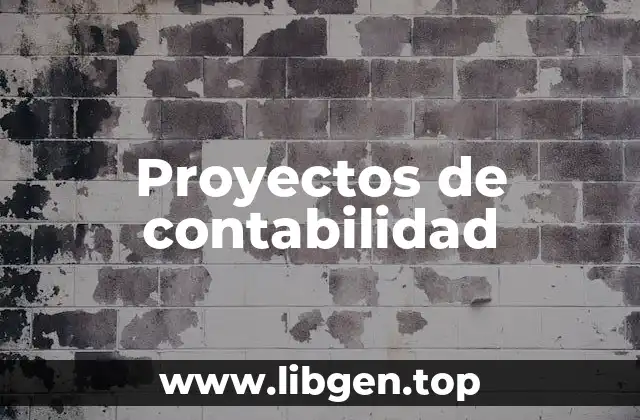 Proyectos de contabilidad