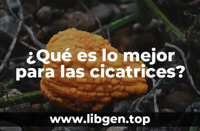 ¿Qué es lo mejor para las cicatrices?
