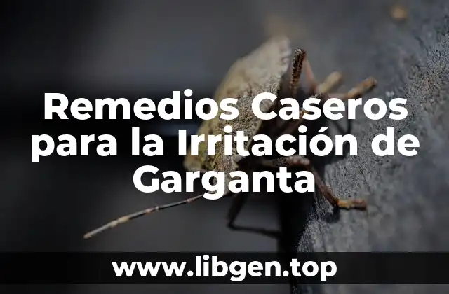 Remedios Caseros para la Irritación de Garganta