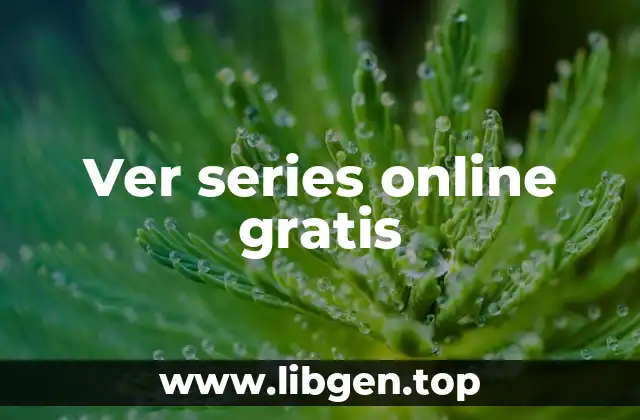 Ver series online gratis