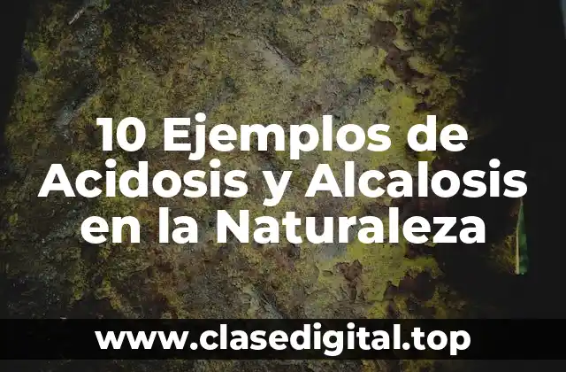 10 Ejemplos de Acidosis y Alcalosis en la Naturaleza