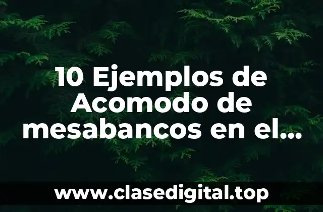 10 Ejemplos de Acomodo de mesabancos en el aula