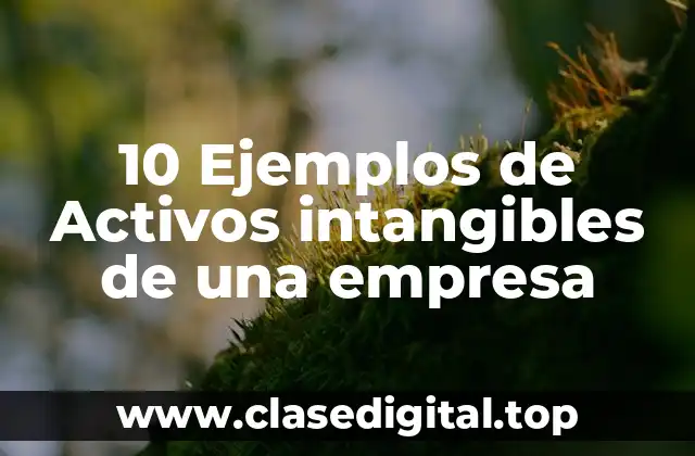 10 Ejemplos de Activos intangibles de una empresa
