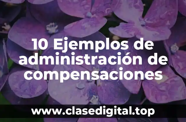10 Ejemplos de administración de compensaciones