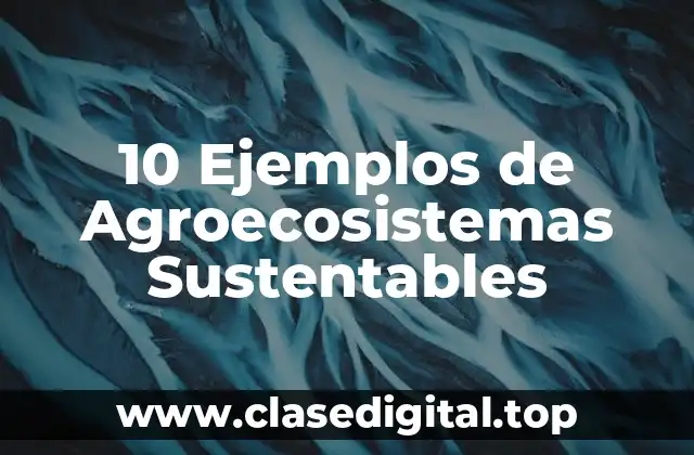 10 Ejemplos de Agroecosistemas Sustentables