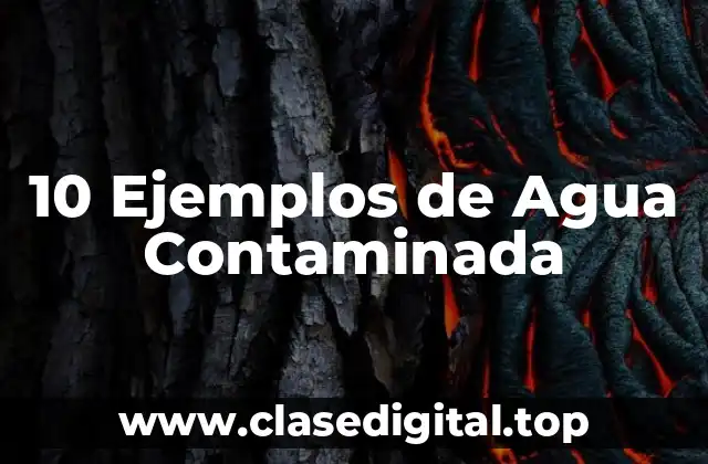 10 Ejemplos de Agua Contaminada