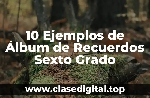 10 Ejemplos de Álbum de Recuerdos Sexto Grado