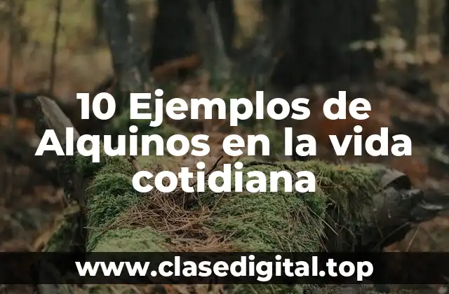 10 Ejemplos de Alquinos en la vida cotidiana