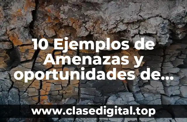 10 Ejemplos de Amenazas y oportunidades de una organización