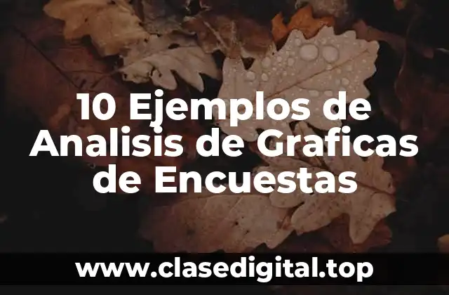 10 Ejemplos de Analisis de Graficas de Encuestas