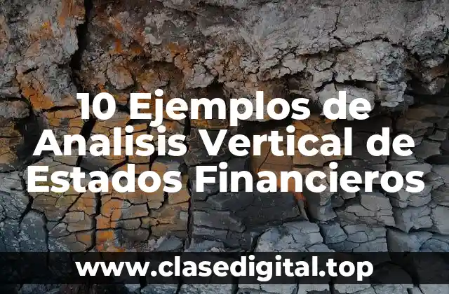10 Ejemplos de Analisis Vertical de Estados Financieros