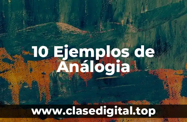 Ejemplos de análogia