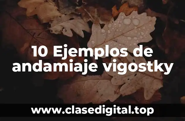 10 Ejemplos de andamiaje vigostky