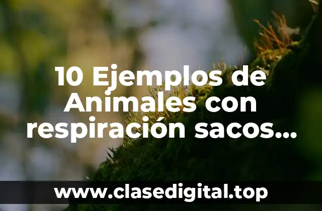 10 Ejemplos de Animales con respiración sacos aéreos