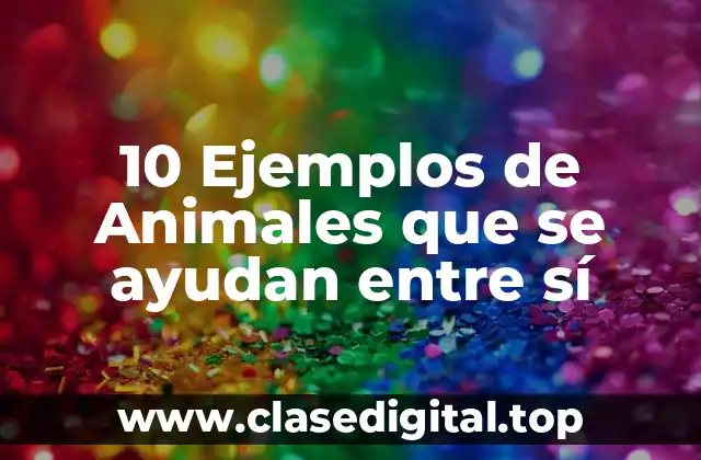 10 Ejemplos de Animales que se ayudan entre sí