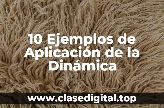 10 Ejemplos de Aplicación de la Dinámica