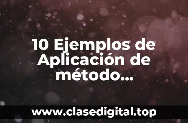 10 Ejemplos de Aplicación de método, metodología y técnica en criminalística