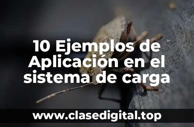 10 Ejemplos de Aplicación en el sistema de carga