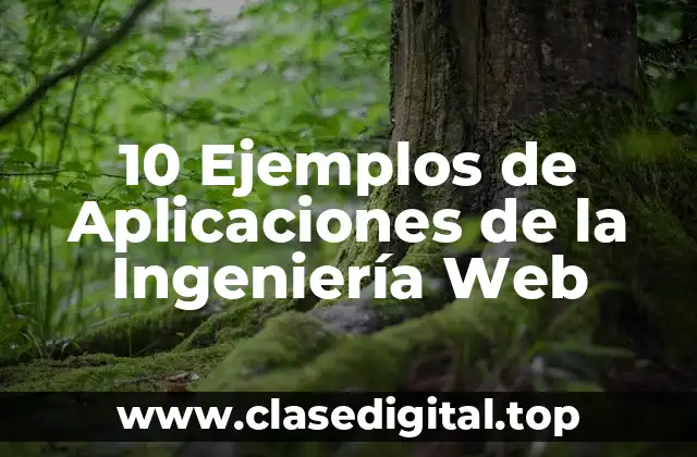 10 Ejemplos de Aplicaciones de la Ingeniería Web