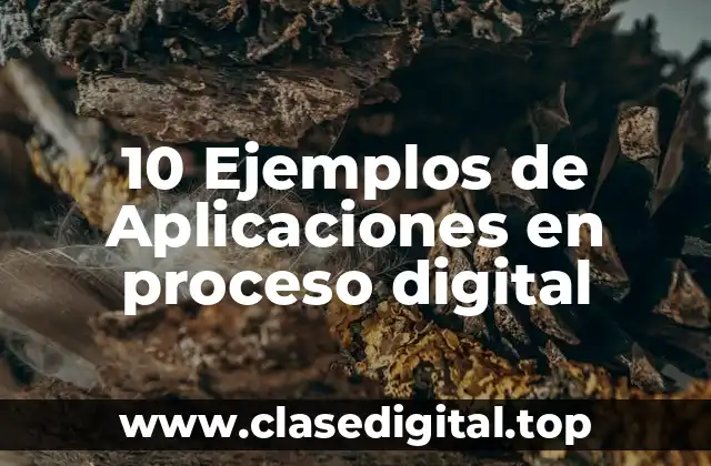 10 Ejemplos de Aplicaciones en proceso digital