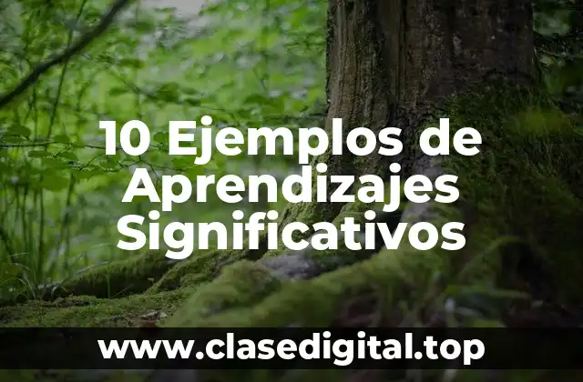 10 Ejemplos de Aprendizajes Significativos