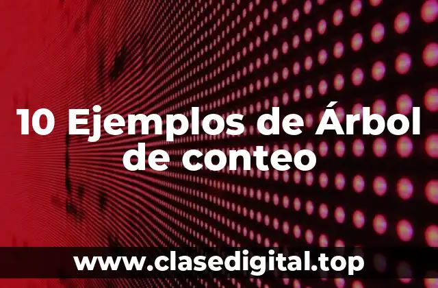 10 Ejemplos de Árbol de conteo