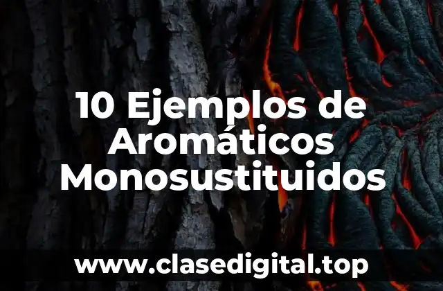 10 Ejemplos de Aromáticos Monosustituidos