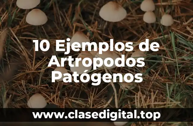 10 Ejemplos de Artropodos Patógenos
