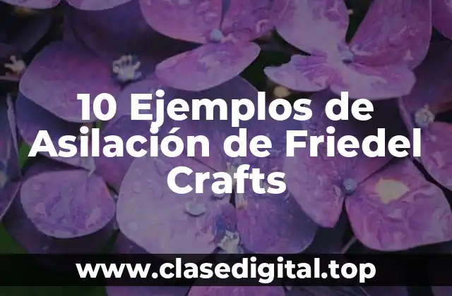 10 Ejemplos de Asilación de Friedel Crafts