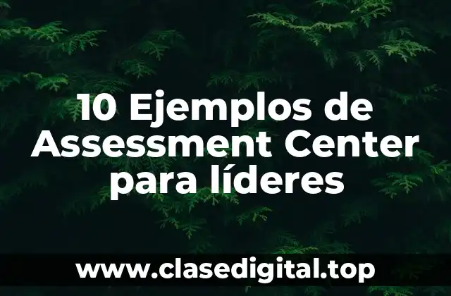 10 Ejemplos de Assessment Center para líderes