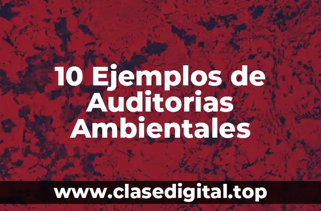 10 Ejemplos de Auditorias Ambientales