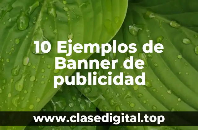 10 Ejemplos de Banner de publicidad