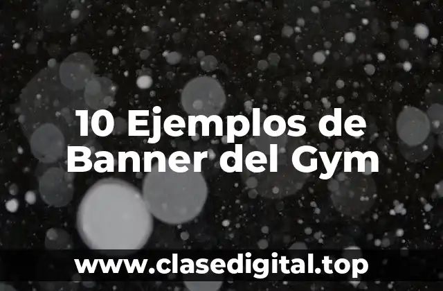 10 Ejemplos de Banner del Gym
