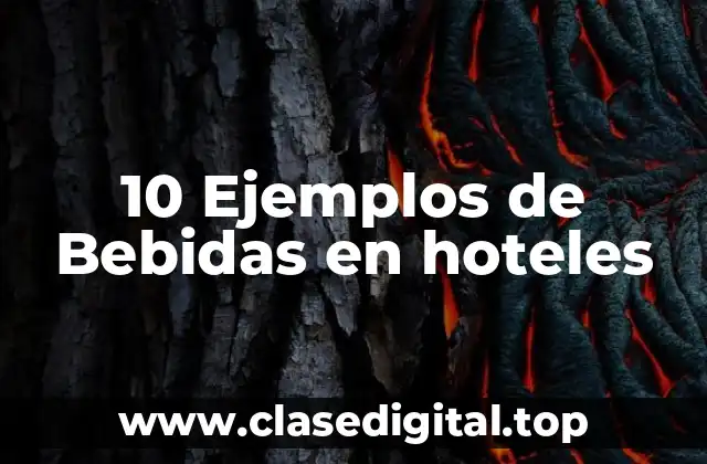10 Ejemplos de Bebidas en hoteles
