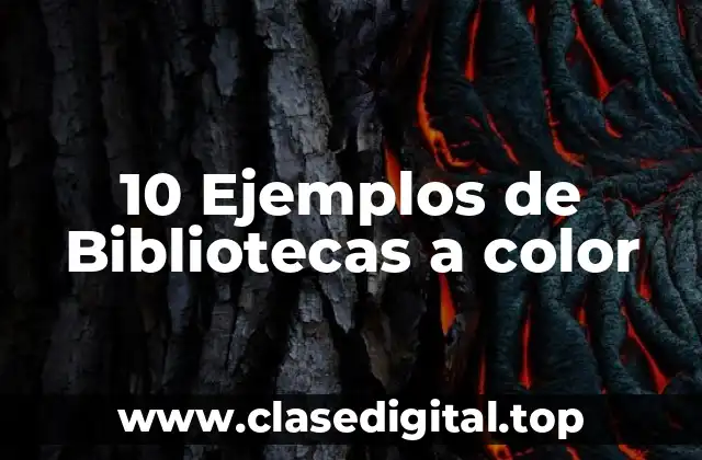 10 Ejemplos de Bibliotecas a color