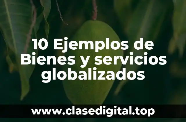 10 Ejemplos de Bienes y servicios globalizados