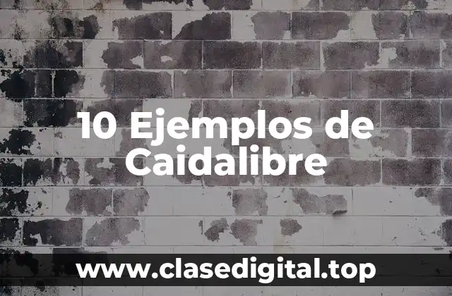 10 Ejemplos de Caidalibre