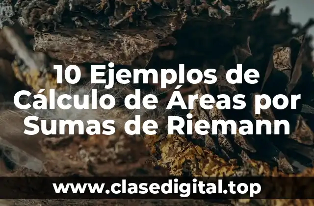 10 Ejemplos de Cálculo de Áreas por Sumas de Riemann