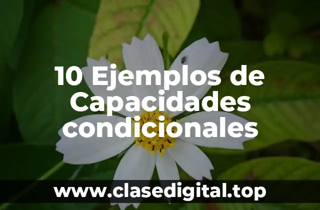 10 Ejemplos de Capacidades condicionales