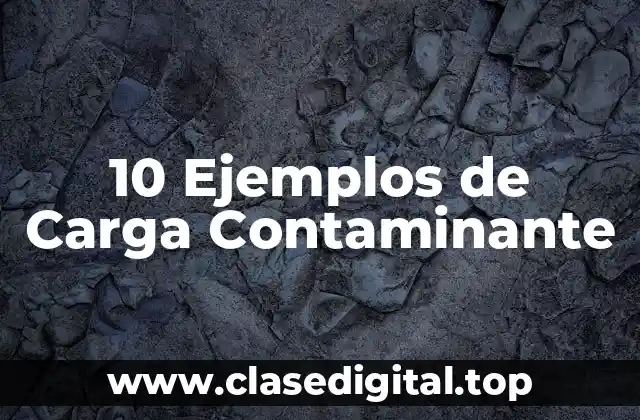 10 Ejemplos de Carga Contaminante