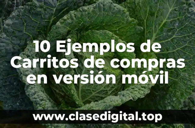 10 Ejemplos de Carritos de compras en versión móvil