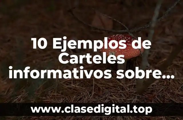 10 Ejemplos de Carteles informativos sobre salud mental