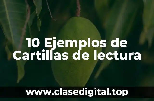 10 Ejemplos de Cartillas de lectura