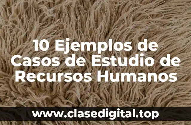 10 Ejemplos de Casos de Estudio de Recursos Humanos