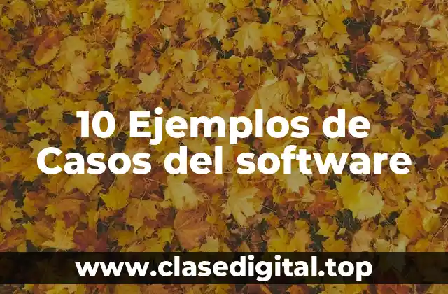 10 Ejemplos de Casos del software