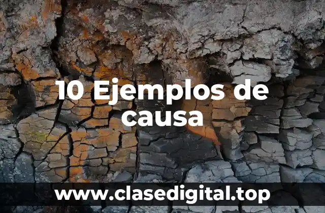 Ejemplos de causa
