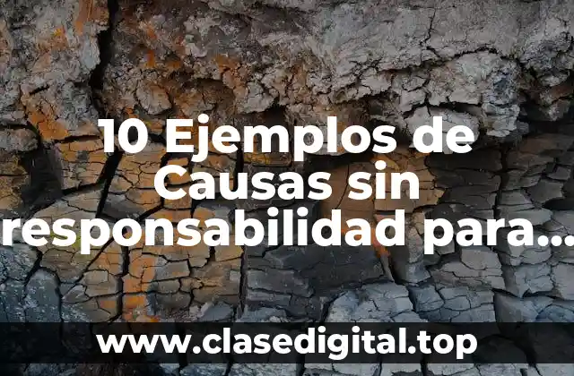 Ejemplos de causas sin responsabilidad para el patrón